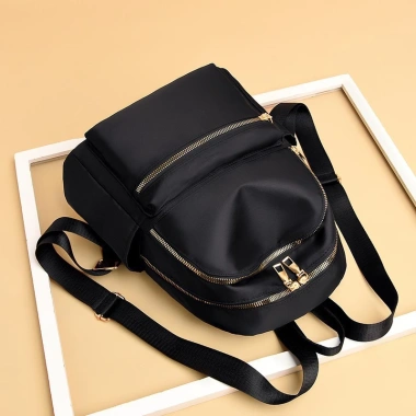 Balo nam nữ vải dù đen thời trang du lịch BAG U BSIX19 - Giá 155.000₫ (giảm từ 187.550₫)