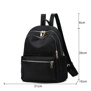 Balo nam nữ vải dù đen thời trang du lịch BAG U BSIX19 - Giá 155.000₫ (giảm từ 187.550₫)
