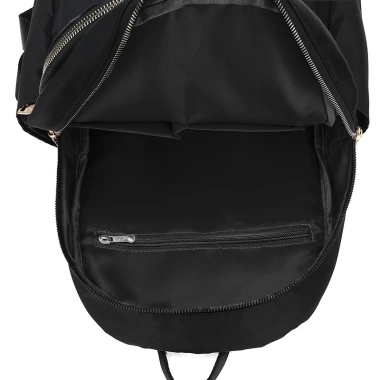 Balo nam nữ vải dù đen thời trang du lịch BAG U BSIX19 - Giá 155.000₫ (giảm từ 187.550₫)
