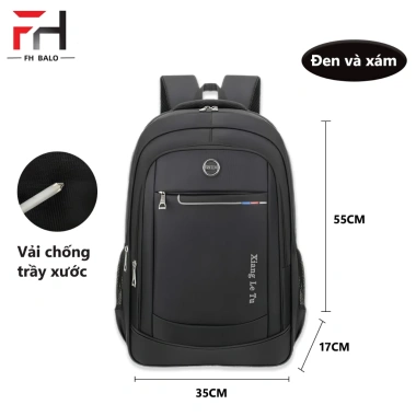 Balo nam siêu lớn 55x17x35cm, ngăn laptop đa năng, dung tích khủng, giá 259.000 VND
