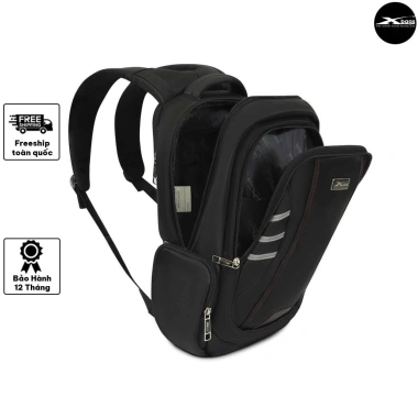 Balo Nam Xbags DarkEagle XB2.008 – Chống Thấm, Cứng, Đen Đỏ – Giá 649.000₫