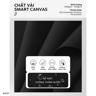 Balo NATO Cosmic Smart Canvas cao cấp đựng laptop 16 inch nam nữ đẹp đi học - Giá giảm 337k 7 Balo NATO Cosmic Smart Canvas cao cấp đựng laptop 16 inch nam nữ đẹp đi học - Giá giảm 337k 7