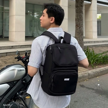 Balo NATO Palm Backpack Vải Smart Canvas Cao Cấp Đựng Laptop 16 Inch Nam Nữ Giá 350k Phong Cách Đi Học