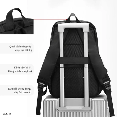 Balo NATO ProMesh Deluxe 16 inch Laptop Nam Nữ Đẹp Đi Học Giá 240k Ưu Đãi
