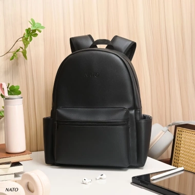 Balo NATO Ray Da Bò Nappa Cao Cấp 16 inch Laptop Nam Nữ Đẹp Đi Học Giá 380k 2