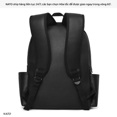 Balo NATO Ray Da Bò Nappa Cao Cấp 16 inch Laptop Nam Nữ Đẹp Đi Học Giá 380k 7
