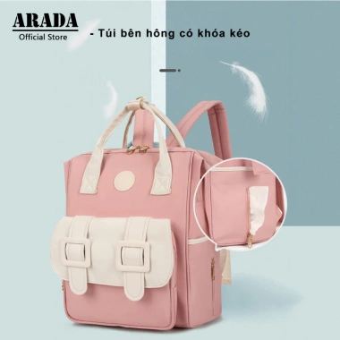 Balo nữ ARADA Hàn Quốc lớn dung tích, chống nước - Đa chức năng cho THPT, túi du lịch, giá ưu đãi 223.860₫