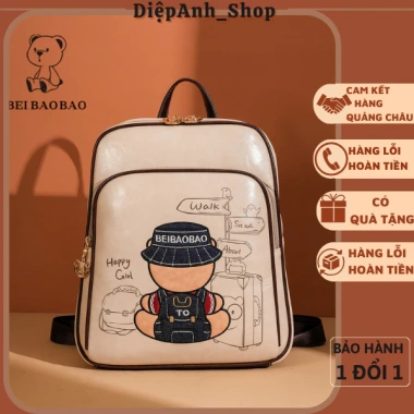 Balo nữ Beibaobao da mềm T832 đa năng, dây đeo vai cao cấp - 399.000₫