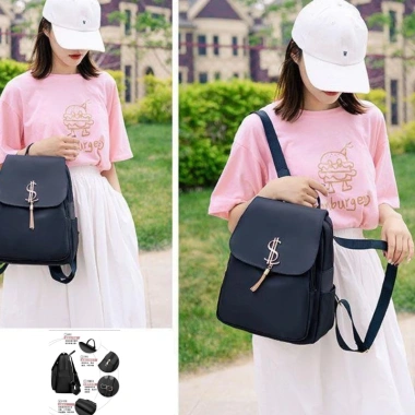 Balo nữ cao cấp BL068 - Vải đa năng Hàn Quốc, sang trọng du lịch, đi làm, đi học - 165k