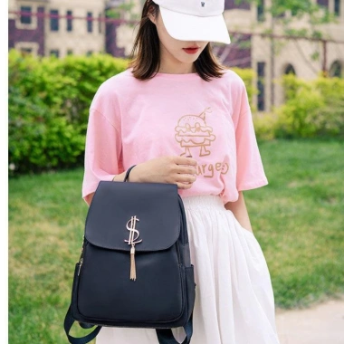 Balo nữ cao cấp BL068 - Vải đa năng Hàn Quốc, sang trọng du lịch, đi làm, đi học - 165k