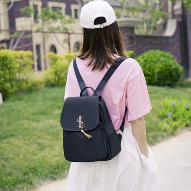 Balo nữ cao cấp BL068 - Vải đa năng Hàn Quốc, sang trọng du lịch, đi làm, đi học - 165k