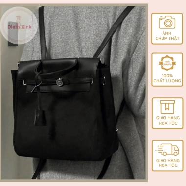 Balo Nữ Da Lộn Ulzzang Hàn Quốc - Nhiều Ngăn Trẻ Trung Năng Động, Giá 350.000 VND