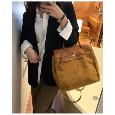 Balo Nữ Da Lộn Ulzzang Hàn Quốc - Nhiều Ngăn Trẻ Trung Năng Động, Giá 350.000 VND 9 Balo Nữ Da Lộn Ulzzang Hàn Quốc - Nhiều Ngăn Trẻ Trung Năng Động, Giá 350.000 VND 9