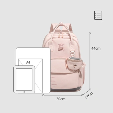 Balo nữ đa năng vải cao cấp chống nước, kèm tay xách, đựng laptop, thời trang học và du lịch 68 - chỉ 415.000 VND 2