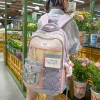 Balo nữ đi học B43 - 2 gấu dễ thương, nhiều ngăn, chống nước, đựng laptop, giá 240.000₫ 3