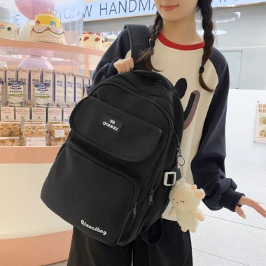 Balo nữ đi học Ulzzang Hàn Quốc, nhiều ngăn, đựng laptop 15.6 inch, thời trang 2