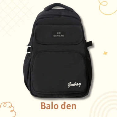 Balo nữ GENBAG Ulzzang 15.6 inch đựng laptop, nhiều ngăn, đi học - Giá 165k