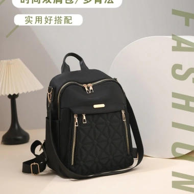 Balo nữ mini BL056 nylon chống nước, thời trang Hàn Quốc - Đi học, đi chơi, du lịch