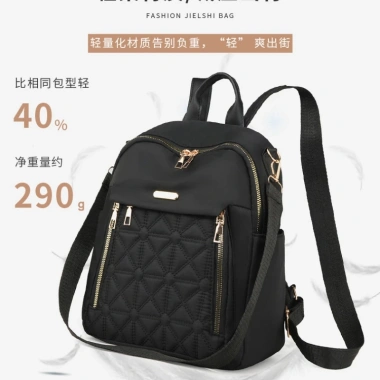 Balo nữ mini BL056 nylon chống nước, thời trang Hàn Quốc - Đi học, đi chơi, du lịch