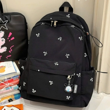 Balo nữ nơ thêu pastel, đa năng, chống thấm, ngăn laptop 15.6 inch - 215.000 VND 4 Balo nữ nơ thêu pastel, đa năng, chống thấm, ngăn laptop 15.6 inch - 215.000 VND 4