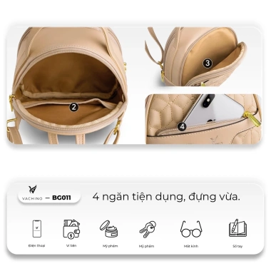 Balo nữ thời trang Joria cao cấp VACHINO BG011 - Giá chỉ 209.820 VND, giảm mạnh, thiết kế sang trọng, đa năng 6 Balo nữ thời trang Joria cao cấp VACHINO BG011 - Giá chỉ 209.820 VND, giảm mạnh, thiết kế sang trọng, đa năng 6