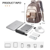 Balo nữ thời trang vải cao cấp chống nước, nhiều ngăn đựng laptop, phù hợp đi học, làm, du lịch - Giá ưu đãi 279k 2