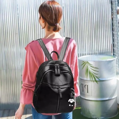 Balo Nữ Thời Trang Vải Dù Mịn Chống Nước Nhiều Ngăn - Tặng Móc Khóa - Giá 93.000 2