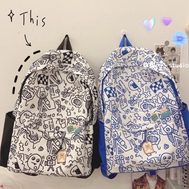 Balo nữ ulzzang vải Oxford chống nước - Đi học, đi chơi, du lịch S5 B5.520