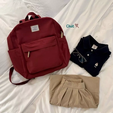 Balo Oxford thời trang unisex chống nước, bụi bẩn, form to, đựng laptop 15.6 inch - màu đỏ, đen, xanh, xám - giá 288.900 3