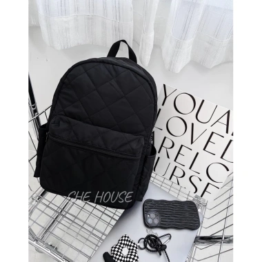 Balo phao unisex đen cá tính, vừa A4 & laptop, phù hợp đi học, đi chơi, kèm móc khóa ngẫu nhiên - 249.000₫ 3 Balo phao unisex đen cá tính, vừa A4 & laptop, phù hợp đi học, đi chơi, kèm móc khóa ngẫu nhiên - 249.000₫ 3