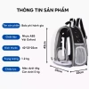 Balo phi hành gia Bosspet trong suốt vận chuyển chó mèo tặng kèm tấm lót bảo vệ 3