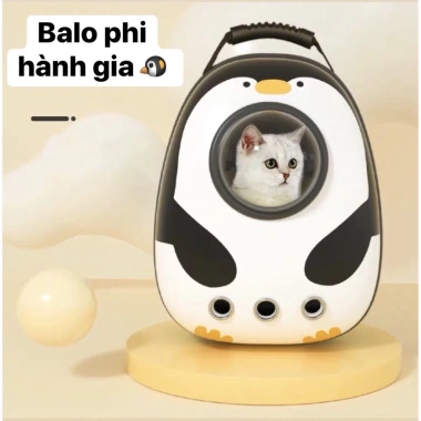 Balo phi hành gia chim cánh cụt cho thú cưng giảm 8% tối đa 80K, FREESHIP, 40.000₫ 5