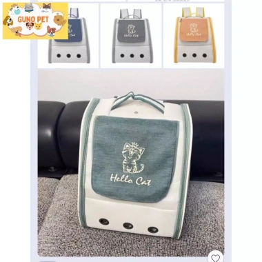 Balo phi hành gia Hello Cat dáng nghiêng - Balo chó mèo GUNO PET giá 119k 4