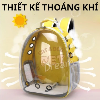Balo Phi Hành Gia Nhựa Trong cho Thú Cưng - Nhẹ An Toàn Giá Ưu Đãi 139k 3