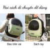 Balo Phi Hành Gia Thú Cưng Cao Cấp - Đệm Lót Thoáng Khí, Chống Nắng, Chống Đổ, Giá Ưu Đãi 545k 5