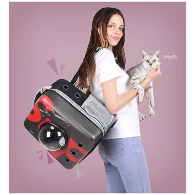 Balo Phi Hành Gia Thú Cưng - Nhựa Vuông Ốp Kính, Họa Tiết 3D, Màu Ngẫu, Giá 372.930₫ 7