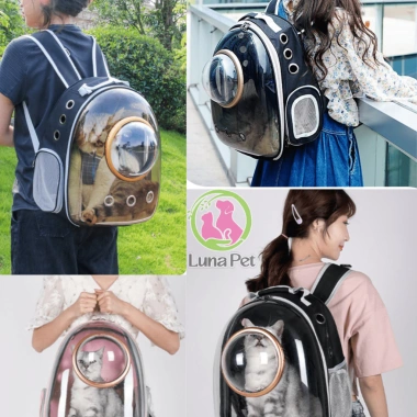 Balo phi hành gia trong suốt LunaPet BL02 - Vận chuyển chó mèo sang trọng, giảm giá 20% chỉ 195.000₫ 2