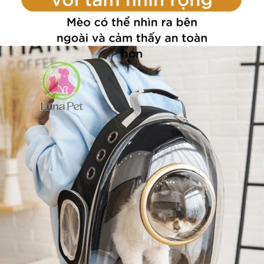 Balo phi hành gia trong suốt LunaPet BL02 - Vận chuyển chó mèo sang trọng, giảm giá 20% chỉ 195.000₫ 3