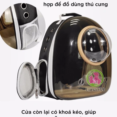 Balo phi hành gia trong suốt LunaPet BL02 - Vận chuyển chó mèo sang trọng, giảm giá 20% chỉ 195.000₫ 4