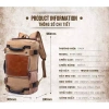 Balo phượt du lịch canvas vintage KAKA CANVAS Thiết kế bền rộng rãi giảm giá 560k 7