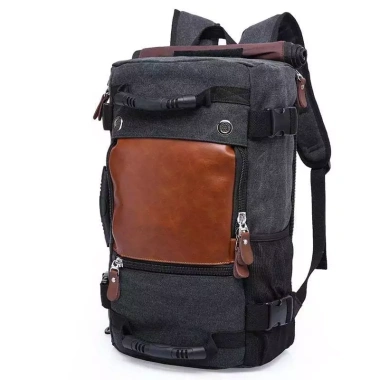 Balo phượt du lịch canvas vintage KAKA CANVAS Thiết kế bền rộng rãi giảm giá 560k