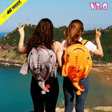 Balo rồng khủng long vải nhung cỡ to - cao cấp mềm mịn, đa màu, baby shark lưới, giá 139k 5
