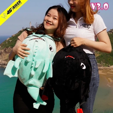 Balo rồng khủng long vải nhung cỡ to - cao cấp mềm mịn, đa màu, baby shark lưới, giá 139k 6