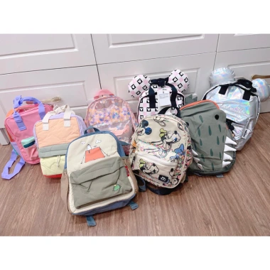Balo siêu nhẹ Zara HM cho bé 1‑5 tuổi, mẫu bé trai và bé gái, giá chỉ 120.000 VNĐ
