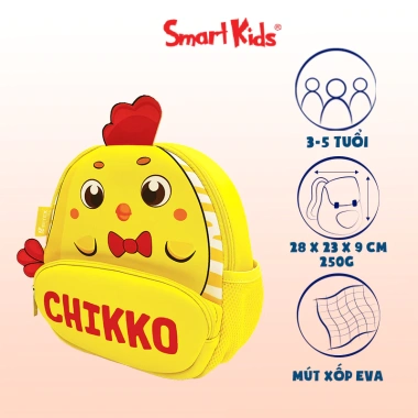 Balo Smartkids Cute Pets nhẹ cho bé 3 tuổi, thú dễ thương, cho học mẫu giáo nhà trẻ 10