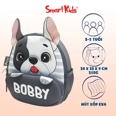 Balo Smartkids Cute Pets nhẹ cho bé 3 tuổi, thú dễ thương, cho học mẫu giáo nhà trẻ 15