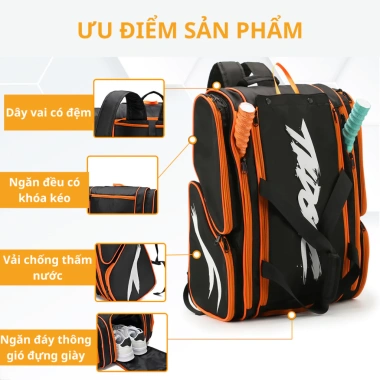 Balo Sportbase Pickleball & Tennis – Chống Thấm, Ngăn Giày Riêng, Giá 359k 6