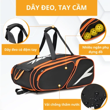 Balo Sportbase Pickleball & Tennis – Chống Thấm, Ngăn Giày Riêng, Giá 359k 7