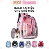 Balo Tai Mèo Cho Thú Cưng Xinh Xắn - Giá Ưu Đãi 159.000đ, Nhỏ Gọn, Thoải Mái