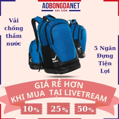 Balo Thể Thao Cặp Đựng Phụ Kiện Bóng Đá - Túi Giày Chống Thấm Nước Vải Dù - 139k